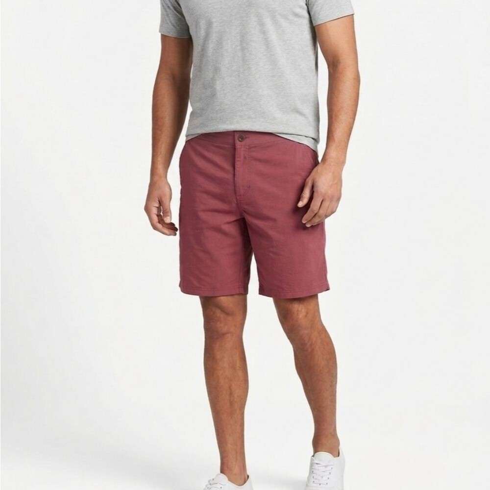 Horny Toad Toad&Co Technical Performance Hiking Shorts Mauve Red Stretch Size 32